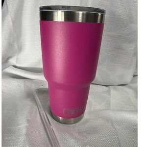YETI Rambler 30 oz Tumbler Prickly Pear Pink Stainless Steel Vacuum Insulated